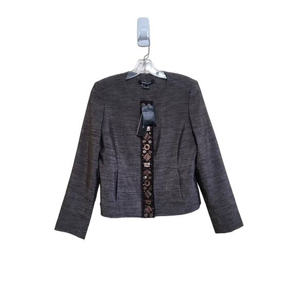 Ellen Tracy Women's Brown Jacket Sz 10Petite NWT - Picture 2 of 9